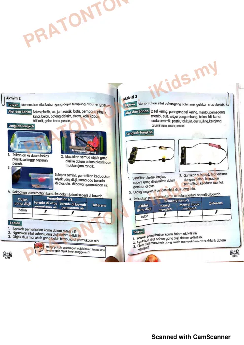 Pratonton muka 4 lembaran Buku Teks Sains 9 — Sains Tahun 4