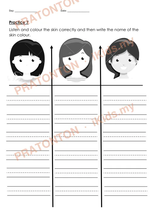 Pratonton muka 12 lembaran Penulisan Bahasa Inggeris 17 — Bahasa Inggeris Tahun 3
