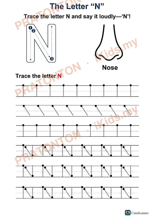 Pratonton muka 13 lembaran CamScanner — Bahasa Inggeris Tahun 1