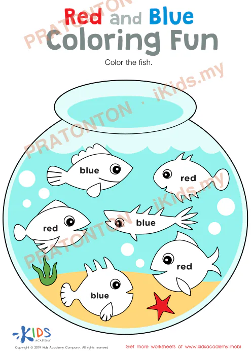 Pratonton muka 1 lembaran Coloring Fun — Bahasa Inggeris Tahun 1