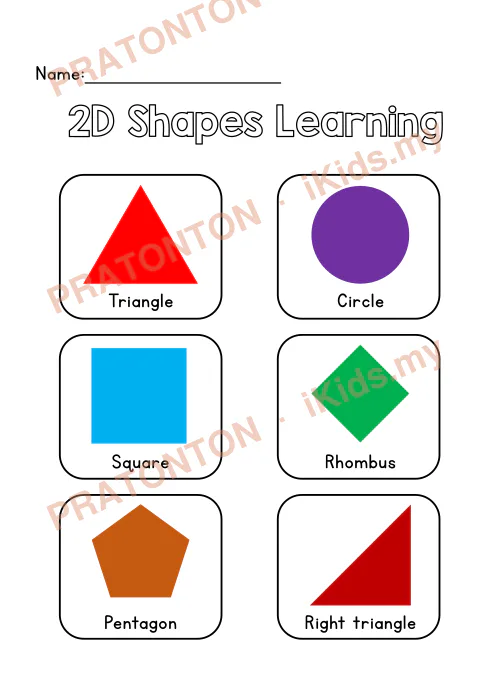 Pratonton muka 1 lembaran Colors and Shapes Activities — Matematik Anak Istimewa
