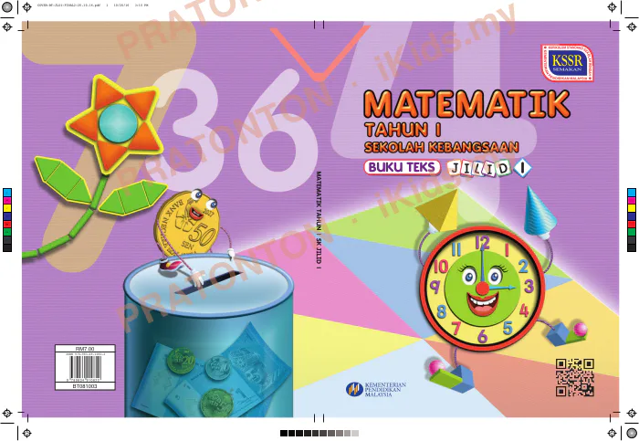 Pratonton muka 1 lembaran COVER-BT-JLD1-FINAL2-20.10.16.pdf — Matematik Tahun 1