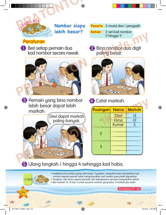 Pratonton muka 62 lembaran COVER-BT-JLD1-FINAL2-20.10.16.pdf — Matematik Tahun 1