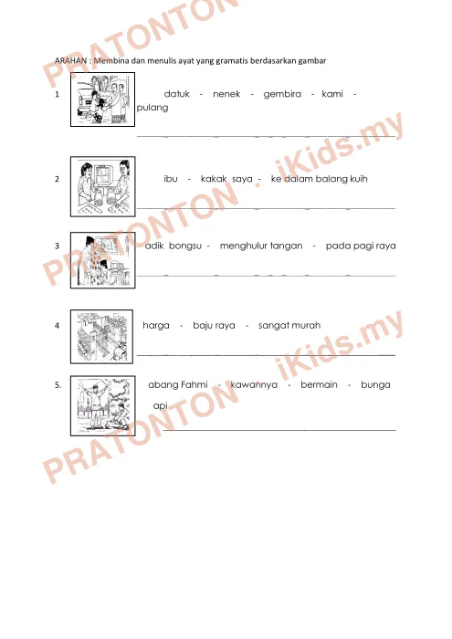 Pratonton muka 1 lembaran Modul Bahasa Melayu 10 — Bahasa Melayu Tahun 2