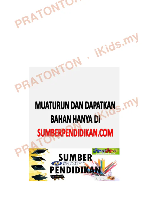 Pratonton muka 1 lembaran Lembaran Kerja Bahasa Melayu 6 — Bahasa Melayu Tahun 2