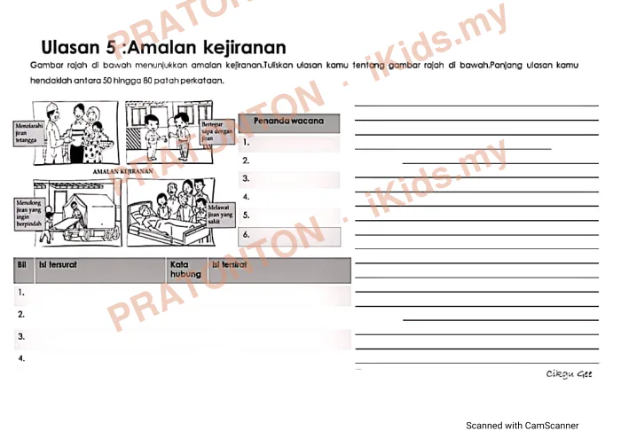 Pratonton muka 7 lembaran Penulisan Bahasa Melayu 7 — Bahasa Melayu Tahun 2