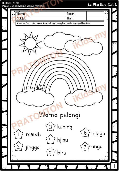 Pratonton muka 1 lembaran DETEKTIF ALAM: — Sains Tahun 1