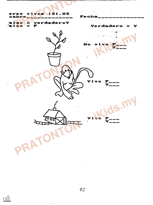 Pratonton muka 42 lembaran DOCUMENT RESUME — Bahasa Inggeris Tahun 1
