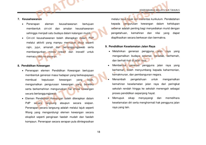 Pratonton muka 32 lembaran DSKP Bahasa Melayu Tahun 6 SJK — Edisi Lengkap — Bahasa Melayu Tahun 6