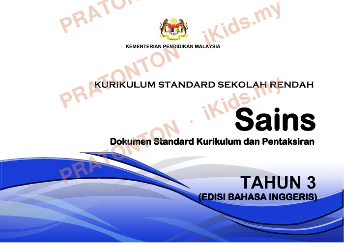 Pratonton muka 1 lembaran DSKP Matematik 3 — Matematik Tahun 3