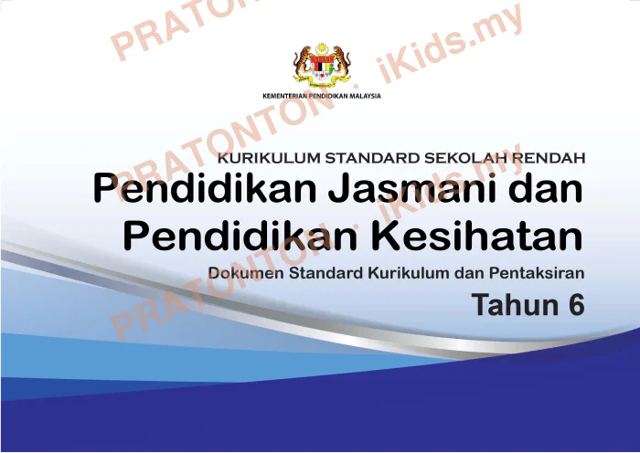 Pratonton muka 1 lembaran DSKP Pendidikan Jasmani dan Pendidikan Kesihatan Tahun 6 — Pendidikan Kesihatan Tahun 6