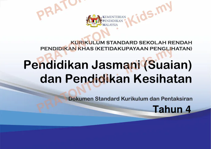 Pratonton muka 1 lembaran DSKP Pendidikan Kesihatan — Pendidikan Kesihatan Tahun 4
