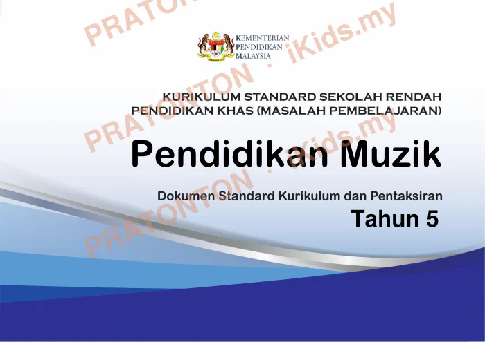 Pratonton muka 1 lembaran DSKP Pendidikan Muzik Tahun 5 — Pendidikan Khas (Masalah Pembelajaran) — Pendidikan Kesenian Tahun 5