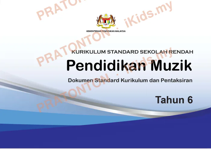 Pratonton muka 1 lembaran DSKP Pendidikan Muzik Tahun 6 — Pendidikan Kesenian Tahun 6