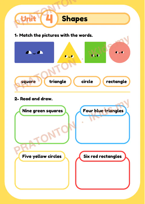 Pratonton muka 6 lembaran ENGLISH — Bahasa Inggeris Tahun 1