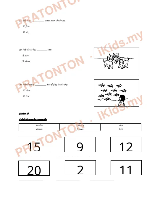 Pratonton muka 4 lembaran ENGLISH — Bahasa Inggeris Tahun 1