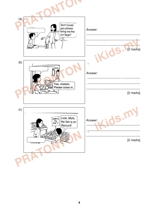 Pratonton muka 7 lembaran English Final Year Test 4 — Bahasa Inggeris Tahun 4