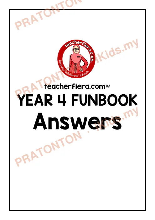 Pratonton muka 1 lembaran English Funbook 3 — Bahasa Inggeris Tahun 4