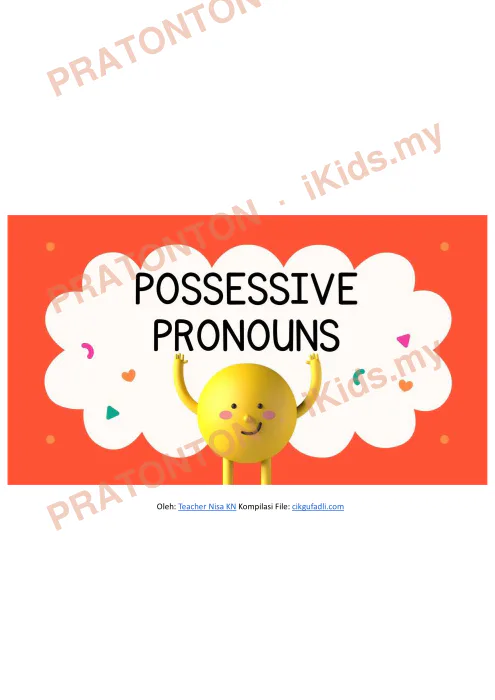 Pratonton muka 1 lembaran English Grammar 2 — Bahasa Inggeris Tahun 4