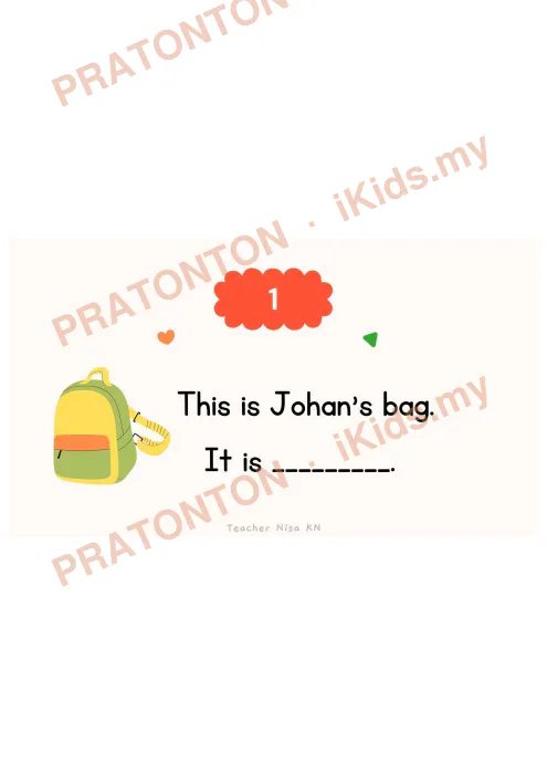 Pratonton muka 12 lembaran English Grammar 2 — Bahasa Inggeris Tahun 4