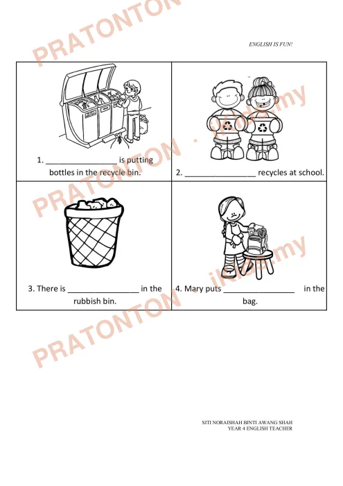 Pratonton muka 5 lembaran English Module 10 — Bahasa Inggeris Tahun 4
