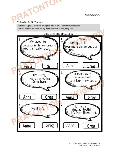 Pratonton muka 4 lembaran English Module 12 — Bahasa Inggeris Tahun 4