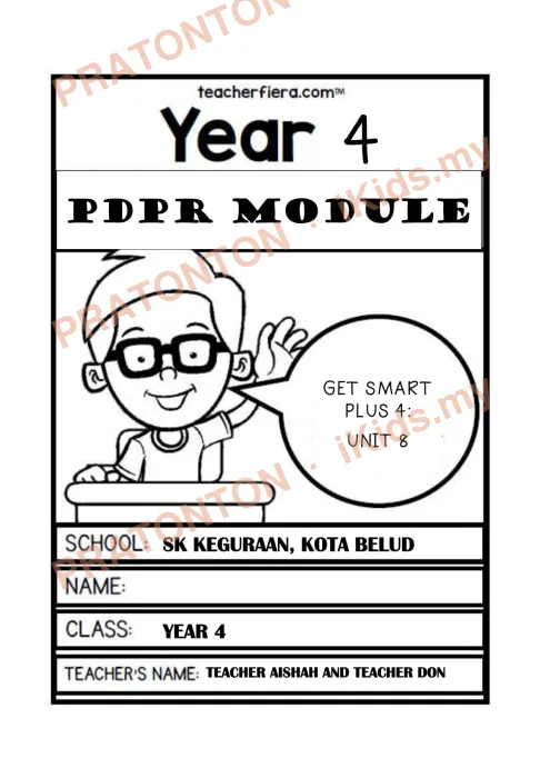 Pratonton muka 1 lembaran English Module — Bahasa Inggeris Tahun 4