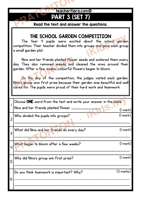 Pratonton muka 8 lembaran English Practice 2 — Bahasa Inggeris Tahun 4