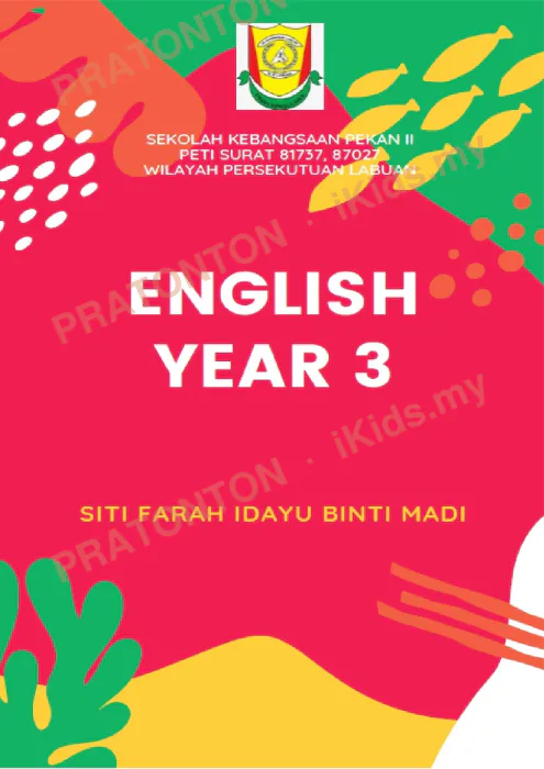 Pratonton muka 1 lembaran English Practice 8 — Bahasa Inggeris Tahun 3