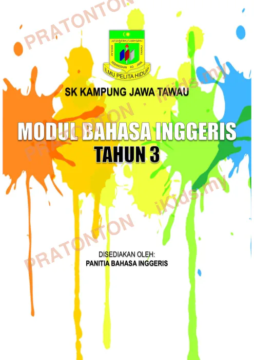 Pratonton muka 1 lembaran English Practice 1 — Bahasa Inggeris Tahun 3