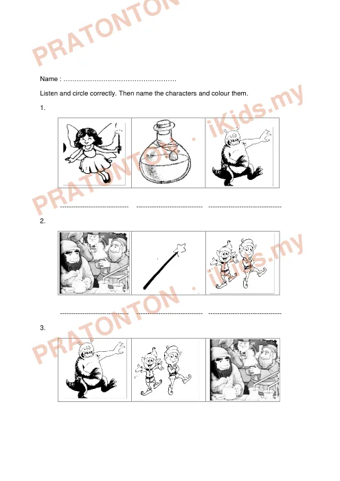 Pratonton muka 1 lembaran English Practice 7 — Bahasa Inggeris Tahun 4