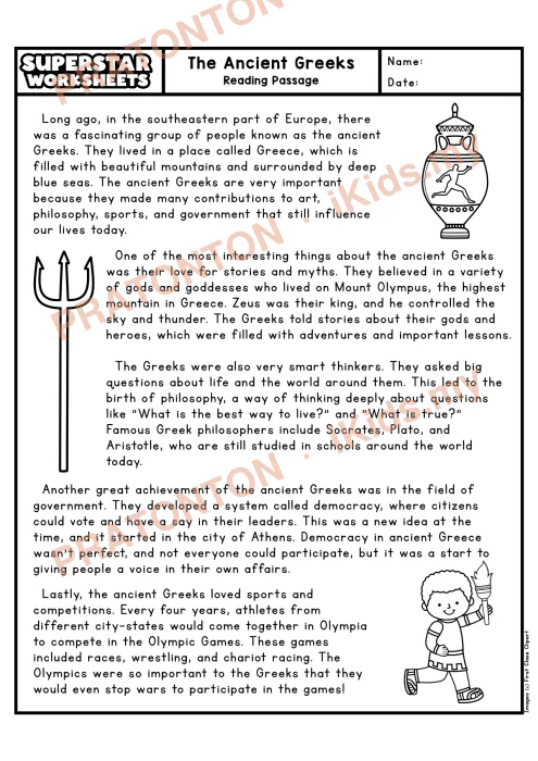 Pratonton muka 1 lembaran English Reading Comprehension 13 — Bahasa Inggeris Tahun 4