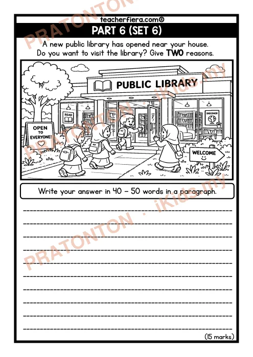 Pratonton muka 7 lembaran English Writing 21 — Bahasa Inggeris Tahun 4