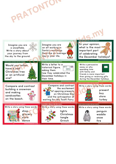 Pratonton muka 2 lembaran English Writing 15 — Bahasa Inggeris Tahun 4