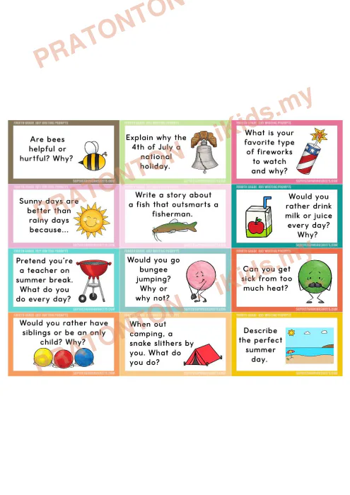 Pratonton muka 1 lembaran English Writing 9 — Bahasa Inggeris Tahun 4