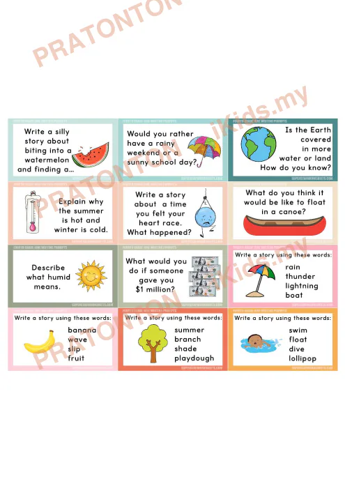 Pratonton muka 2 lembaran English Writing 8 — Bahasa Inggeris Tahun 4