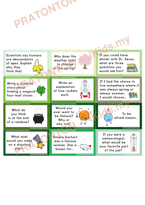 Pratonton muka 1 lembaran English Writing 7 — Bahasa Inggeris Tahun 4