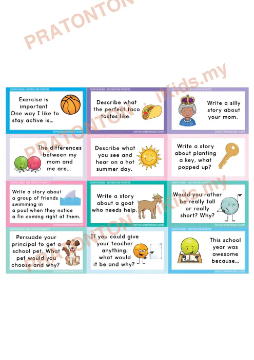 Pratonton muka 1 lembaran English Writing 6 — Bahasa Inggeris Tahun 4