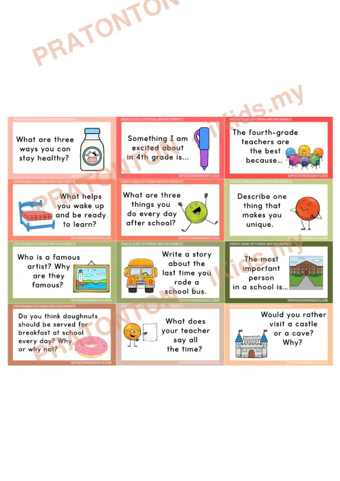 Pratonton muka 1 lembaran English Writing 2 — Bahasa Inggeris Tahun 4
