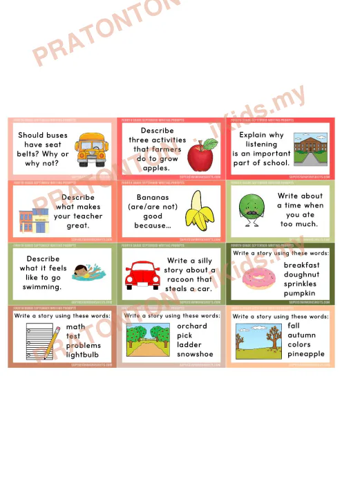 Pratonton muka 2 lembaran English Writing 2 — Bahasa Inggeris Tahun 4