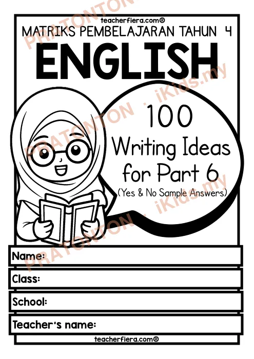 Pratonton muka 1 lembaran English Writing Ideas 1 — Bahasa Inggeris Tahun 4