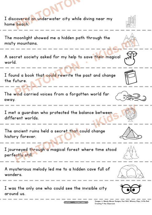 Pratonton muka 1 lembaran English Writing Prompt 3 — Bahasa Inggeris Tahun 4