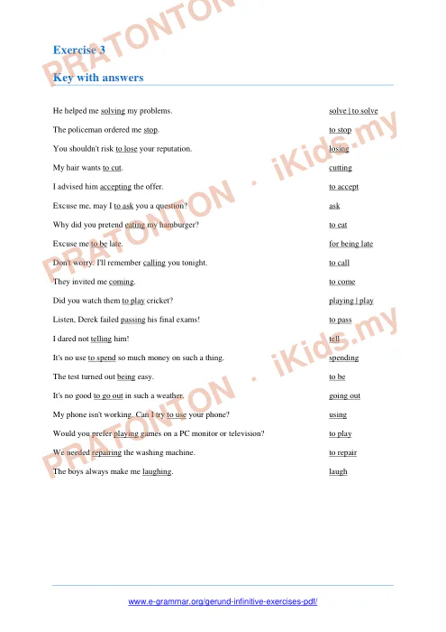 Pratonton muka 2 lembaran Example: — Bahasa Inggeris Tahun 1