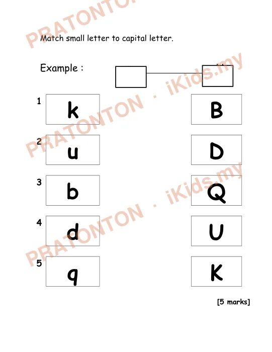 Pratonton muka 1 lembaran Example : — Bahasa Inggeris Tahun 3
