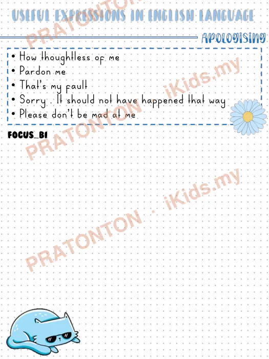 Pratonton muka 2 lembaran Focus_bi — Bahasa Inggeris Tahun 1