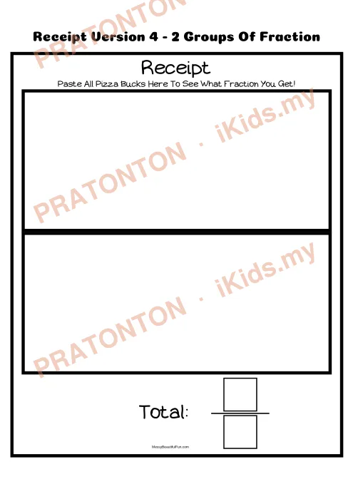 Pratonton muka 30 lembaran Fraction Pizza Parlour — Matematik Tahun 3