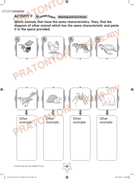Pratonton muka 1 lembaran Fun Learning — Sains Tahun 1