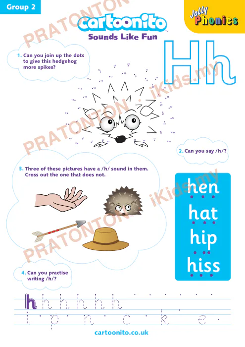 Pratonton muka 3 lembaran Group 2 — Bahasa Inggeris Tahun 1