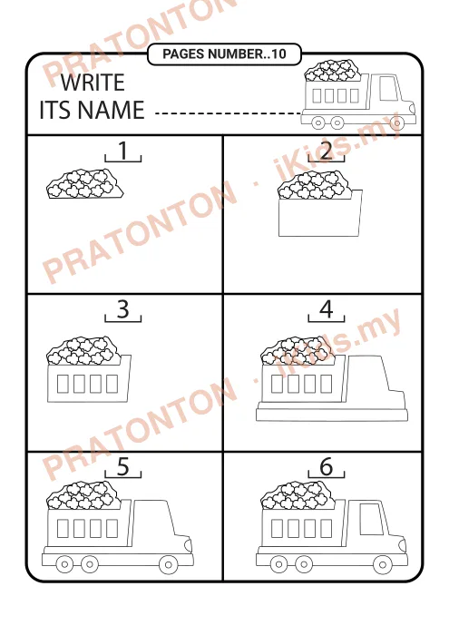 Pratonton muka 10 lembaran How To Draw Step By Step Vehicle — Seni Anak Istimewa