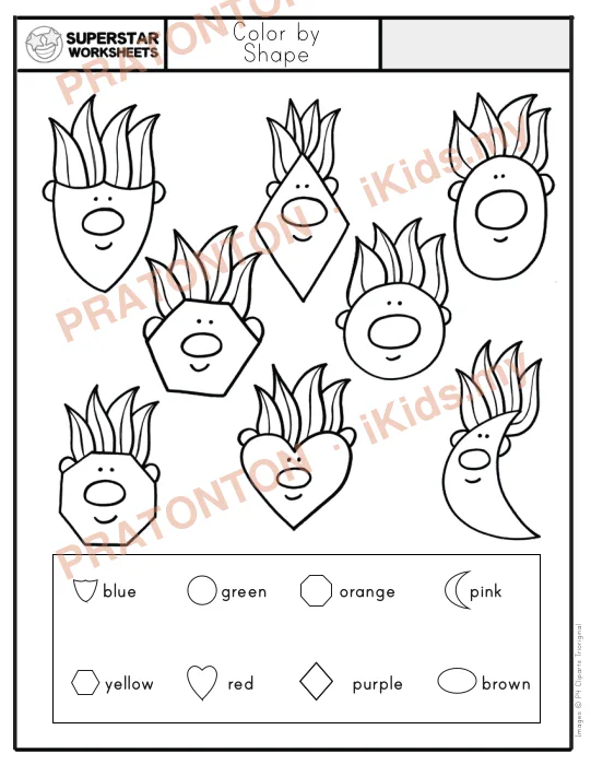 Pratonton muka 1 lembaran Images © P4 Cliparts Trioriginal — Matematik Tahun 1